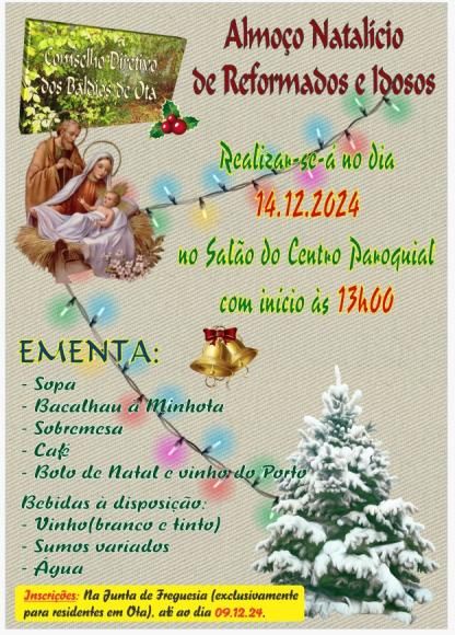 ALMOÇO NATAL - REFORMADOS E IDOSOS