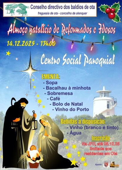 Almo&ccedil;o Natal&iacute;cio de Reformados e Idosos