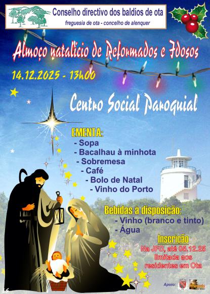 Almo&ccedil;o Natal&iacute;cio de Reformados e Idosos